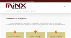 Desktop Screenshot of minx-soft.de
