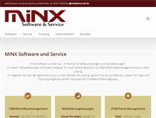 Tablet Screenshot of minx-soft.de